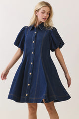 Denim A Line Dress