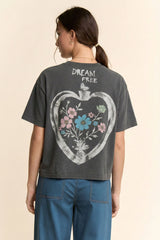Dream Free Charcoal Tee