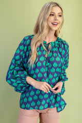 Verde Palm Blouse
