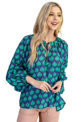 Verde Palm Blouse