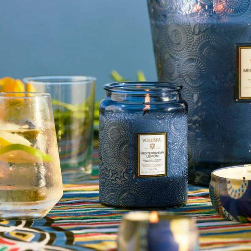 Mediterranean Lemon Large Jar Candle - PRINZZESA BOUTIQUE