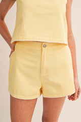 Spring Time Butter Yellow Short Set