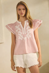 Tracey Pink Top