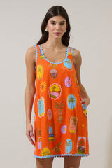 Maury Postcard Auriel Shift Mini Dress