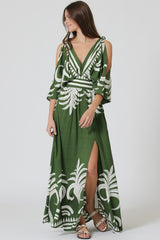 Jungle Vibe Kimono Maxi Dress