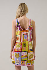 Auriel Shift Mini Dress Talmar Postcard