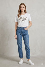 Crochet Palm Tree Tee