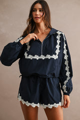 Navy Hoodie Set