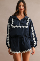 Navy Hoodie Set