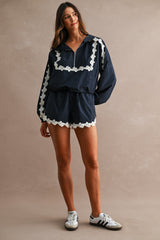 Navy Hoodie Set