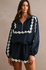 Navy Hoodie Set