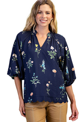 Midnight Meadow Blouse