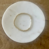 Pearl Row Gold Beaded Bracelet - PRINZZESA BOUTIQUE