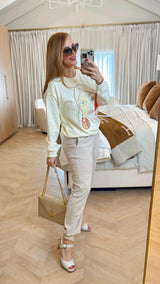 Reina Apricot Sweatshirt