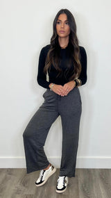 Kinley Black Pants - PRINZZESA BOUTIQUE