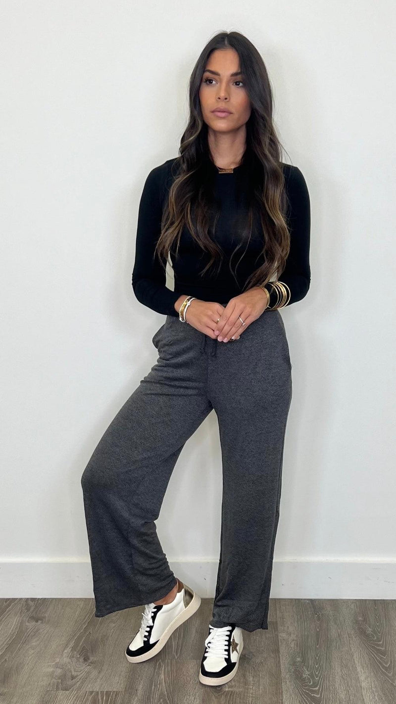 Kinley Black Pants - PRINZZESA BOUTIQUE