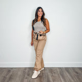 Roux Cargo Pants in Khaki - PRINZZESA BOUTIQUE