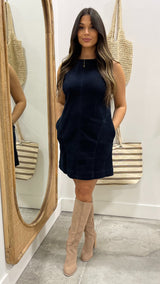 Mineral Muse Open-Back Mini Dress Soft Wash