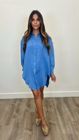 Martina Linen Button Up Dress