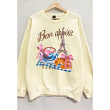 Bon Appetit Paris Sweatshirt - PRINZZESA BOUTIQUE
