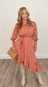 Bronwyn Dress Mauve - PRINZZESA BOUTIQUE