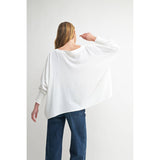 BOAT NECK OVERSIZE TOP