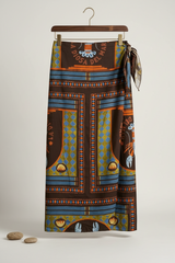 La Diosa Del Mar Lobster Wrap Maxi Skirt