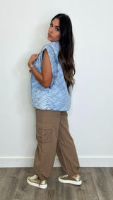 Mary Denim Vest - PRINZZESA BOUTIQUE