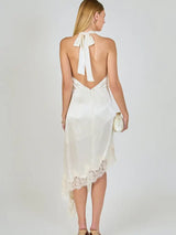 Satin Lace Asymmetrical