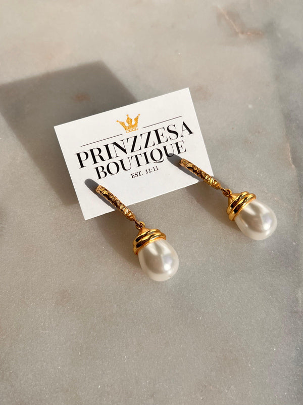 Carlotta Pearl Earrings - PRINZZESA BOUTIQUE