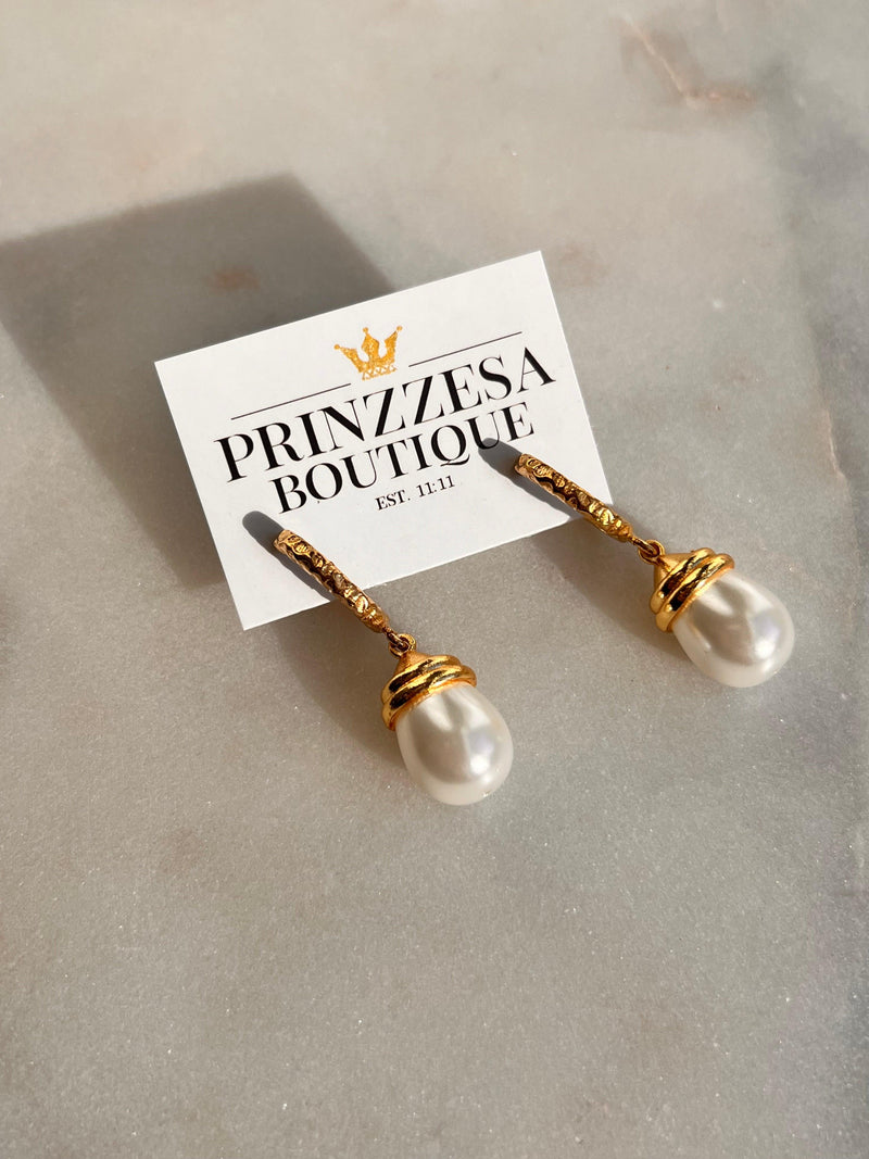 Carlotta Pearl Earrings - PRINZZESA BOUTIQUE