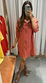 Gina Linen Dress - PRINZZESA BOUTIQUE