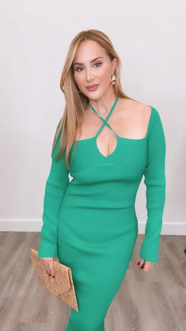Sobe Green Dress - PRINZZESA BOUTIQUE