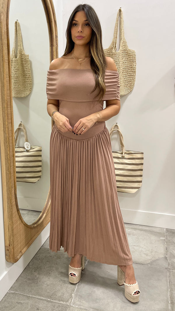 Soleil Mocha Maxi Dress