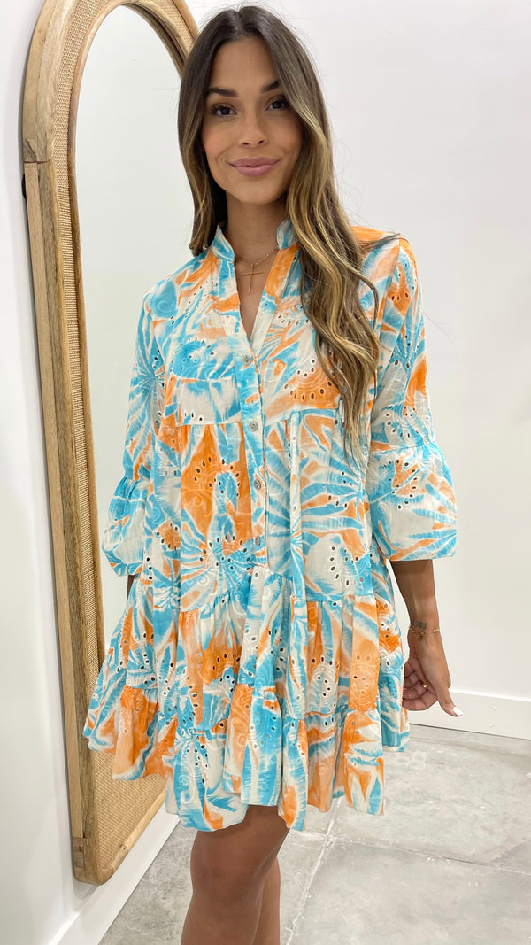 Pula Eyelet Cotton Dress
