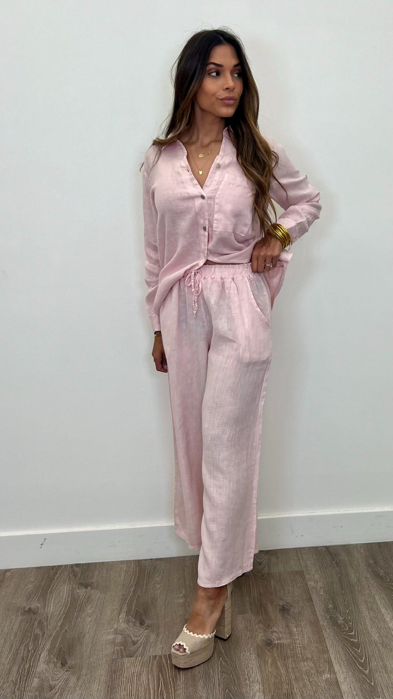 Alessandra Linen Pants - PRINZZESA BOUTIQUE