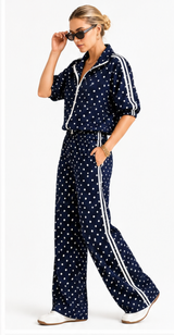Polka Dot Travel Track Suit