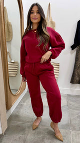 Emery Burgundy Sweatshirt