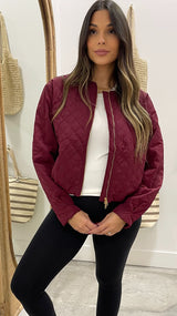 Quilted Wine Everyday Jacket