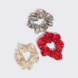 Holiday Scrunchies 3pc Set - Multi-color