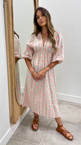 Ibiza Heart Resort Dress Blue Tone