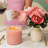 Sweet Grace Collection Candle #73 | Pink Decorative Candle