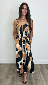Levi Midnight Taupe Dress