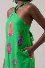 Trinie Postcard Amory Halter Mini Dress