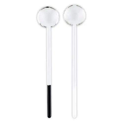 Glass Spoons Black and White - PRINZZESA BOUTIQUE