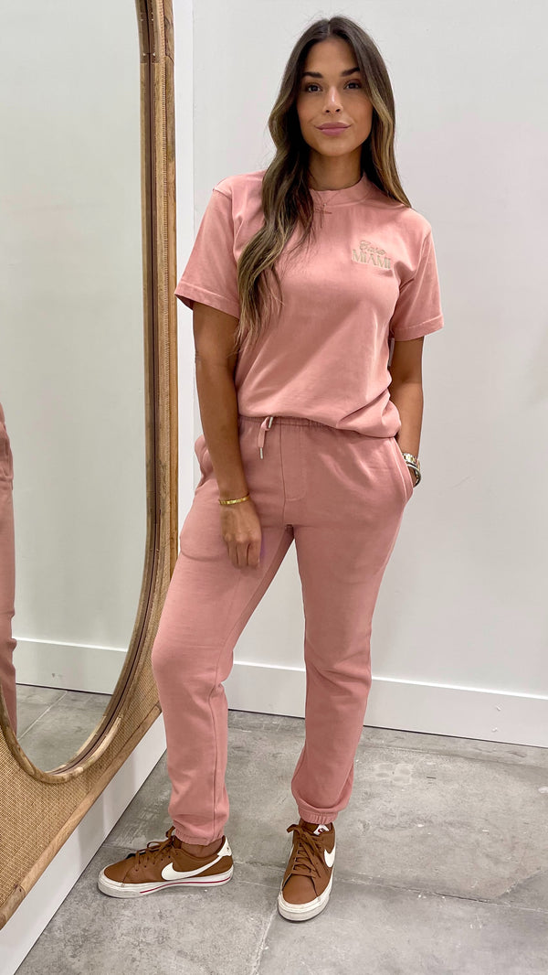 CasaMiami Premium Joggers Salmon Pink