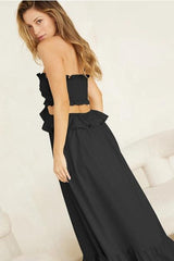 Gwenivere Black Maxi Dress - PRINZZESA BOUTIQUE