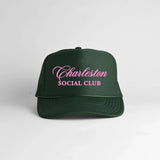 Dark Green Miami Social Club Trucker Hat - PRINZZESA BOUTIQUE