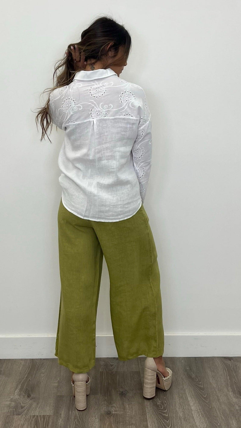 Giuliana Eyelet Top - PRINZZESA BOUTIQUE