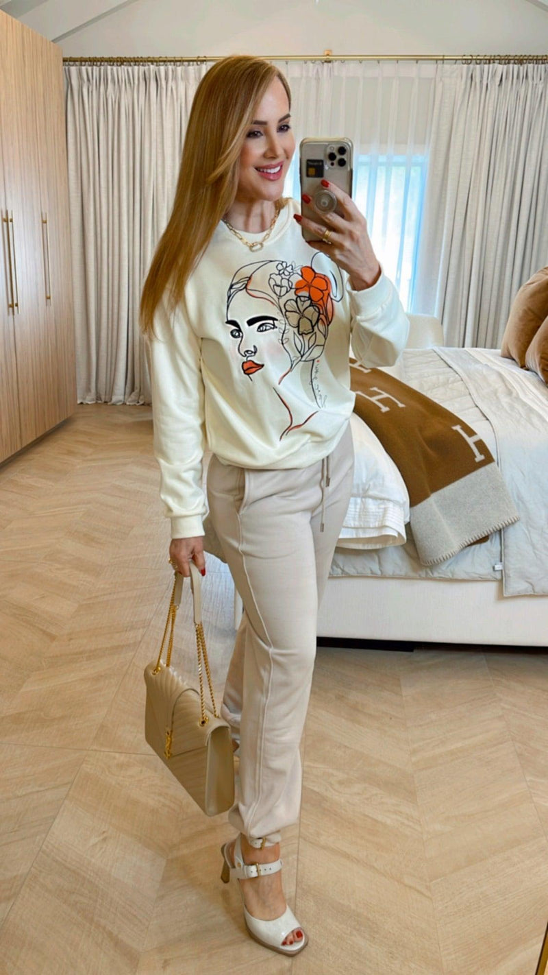 Mayra Embroidered Apricot Top - PRINZZESA BOUTIQUE